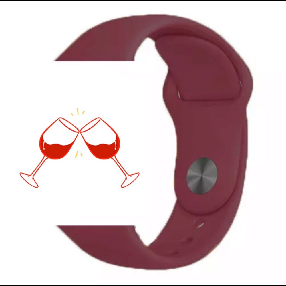 2 for $15! Wine Red 42/44 mm Apple Watch Band